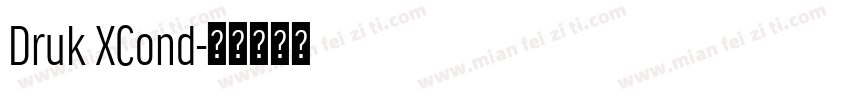 Druk XCond字体转换